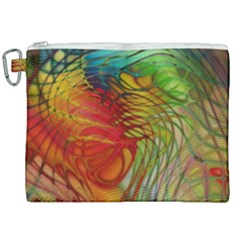 Texture Art Color Pattern Canvas Cosmetic Bag (xxl)