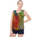 Texture Art Color Pattern Bubble Hem Chiffon Tank Top View1