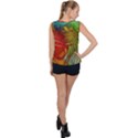 Texture Art Color Pattern Bubble Hem Chiffon Tank Top View2