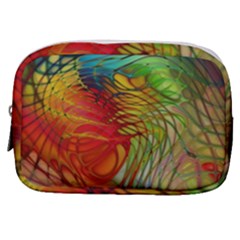 Texture Art Color Pattern Make Up Pouch (small)