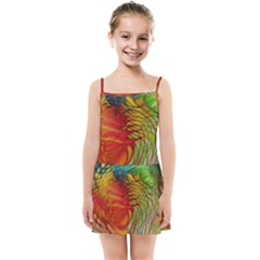 Texture Art Color Pattern Kids Summer Sun Dress