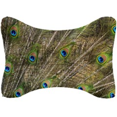 Peacock Feathers Color Plumage Green Seat Head Rest Cushion