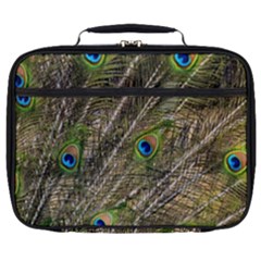 Peacock Feathers Color Plumage Green Full Print Lunch Bag by Sapixe