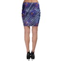 Peacock Feathers Color Plumage Blue Bodycon Skirt View2