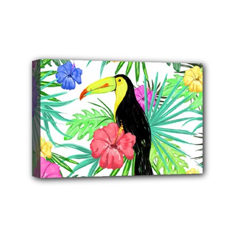 Leaves Tropical Nature Green Plant Mini Canvas 6  X 4  (stretched) by Sapixe