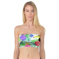 Leaves Tropical Nature Green Plant Bandeau Top by Sapixe