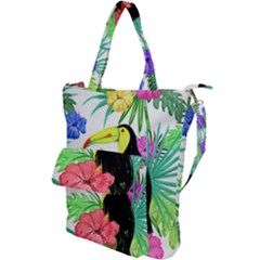 Leaves Tropical Nature Green Plant Shoulder Tote Bag