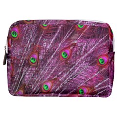 Peacock Feathers Color Plumage Make Up Pouch (medium)