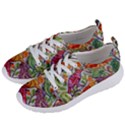 Art Flower Pattern Background Women s Lightweight Sports Shoes View2