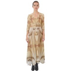 Wells Cathedral Wells Cathedral Button Up Boho Maxi Dress by Sapixe