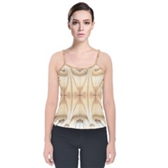 Wells Cathedral Wells Cathedral Velvet Spaghetti Strap Top by Sapixe