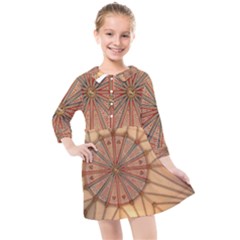 York Minster Chapter House Kids  Quarter Sleeve Shirt Dress by Sapixe