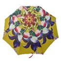 Textile Printing Flower Rose Cover Folding Umbrellas View1