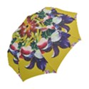 Textile Printing Flower Rose Cover Folding Umbrellas View2