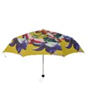 Textile Printing Flower Rose Cover Folding Umbrellas View3