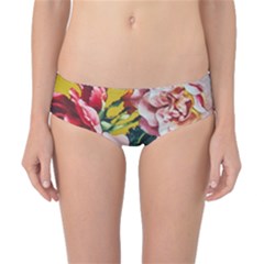 Textile Printing Flower Rose Cover Classic Bikini Bottoms