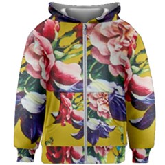 Textile Printing Flower Rose Cover Kids Zipper Hoodie Without Drawstring by Sapixe