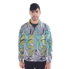 Leaves Tropical Nature Plant Windbreaker (men)