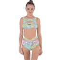 Leaves Tropical Nature Plant Bandaged Up Bikini Set  View1