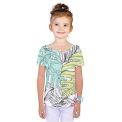 Leaves Tropical Nature Plant Kids  One Piece Tee