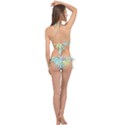 Leaves Tropical Nature Plant Cross Front Halter Bikini Set View2