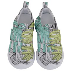 Leaves Tropical Nature Plant Velcro Strap Shoes by Sapixe