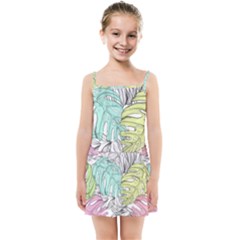 Leaves Tropical Nature Plant Kids Summer Sun Dress