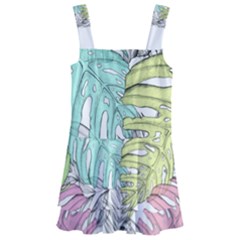 Leaves Tropical Nature Plant Kids  Layered Skirt Swimsuit by Sapixe