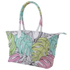 Leaves Tropical Nature Plant Canvas Shoulder Bag