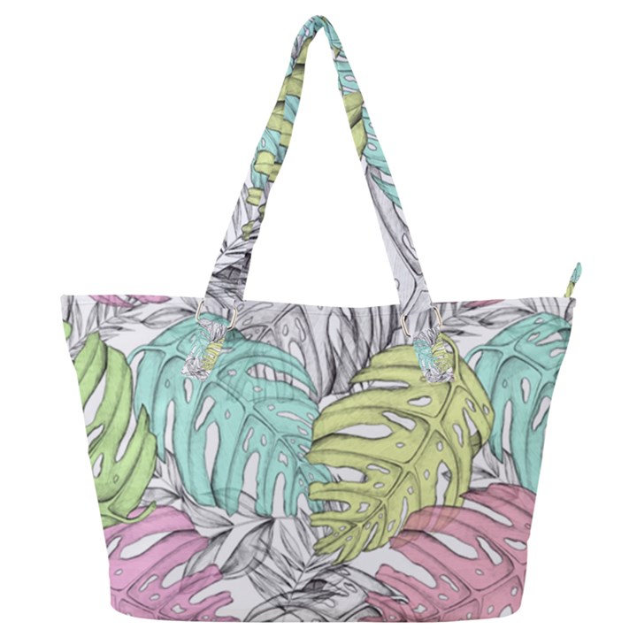 Leaves Tropical Nature Plant Full Print Shoulder Bag