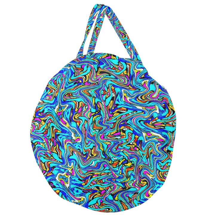 NEW STUFF-9 Giant Round Zipper Tote