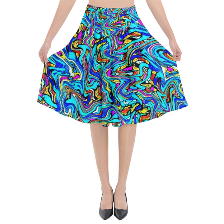 NEW STUFF-9 Flared Midi Skirt