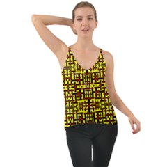 Red Black Yellow Chiffon Cami by ArtworkByPatrick