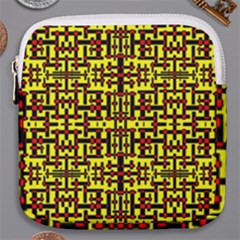 Red Black Yellow Mini Square Pouch