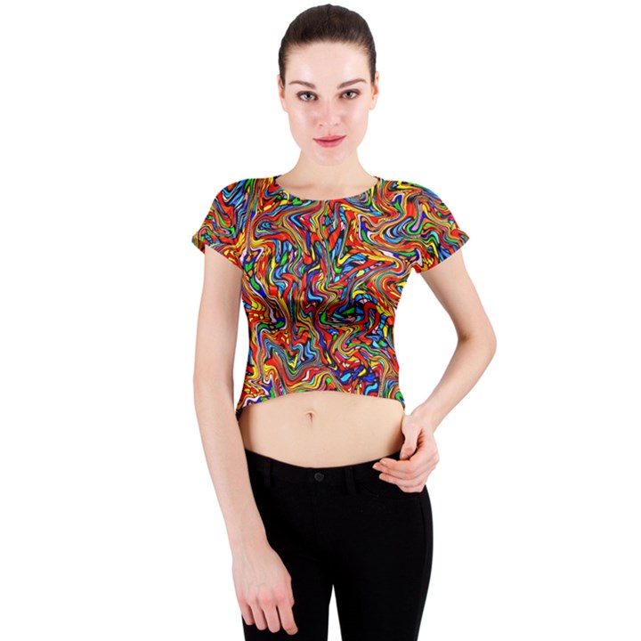 New Stuff-10 Crew Neck Crop Top