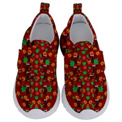 Christmas Time With Santas Helpers Velcro Strap Shoes by pepitasart