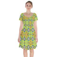 New Stuff 2-2 Short Sleeve Bardot Dress by ArtworkByPatrick