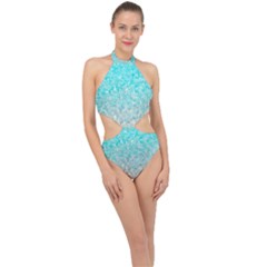 Sea Shore Halter Side Cut Swimsuit