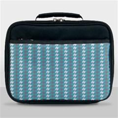 Swan Herd Houndstooth Pattern Lunch Bag by emilyzragz