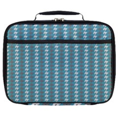 Swan Herd Houndstooth Pattern Full Print Lunch Bag by emilyzragz