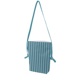 Swan Herd Houndstooth Pattern Folding Shoulder Bag