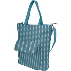 Swan Herd Houndstooth Pattern Shoulder Tote Bag