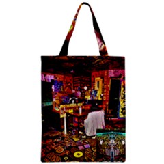 Painted House Zipper Classic Tote Bag by MRTACPANS