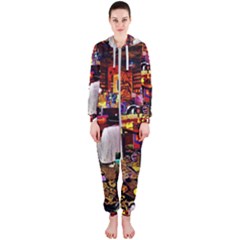 Painted House Hooded Jumpsuit (ladies) 