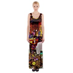 Painted House Maxi Thigh Split Dress by MRTACPANS