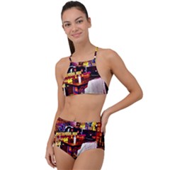 Painted House High Waist Tankini Set by MRTACPANS