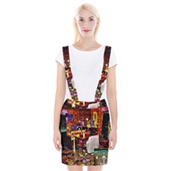 Painted House Braces Suspender Skirt by MRTACPANS