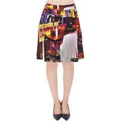 Painted House Velvet High Waist Skirt by MRTACPANS