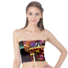 Painted House Tube Top by MRTACPANS