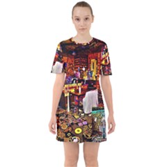 Painted House Sixties Short Sleeve Mini Dress